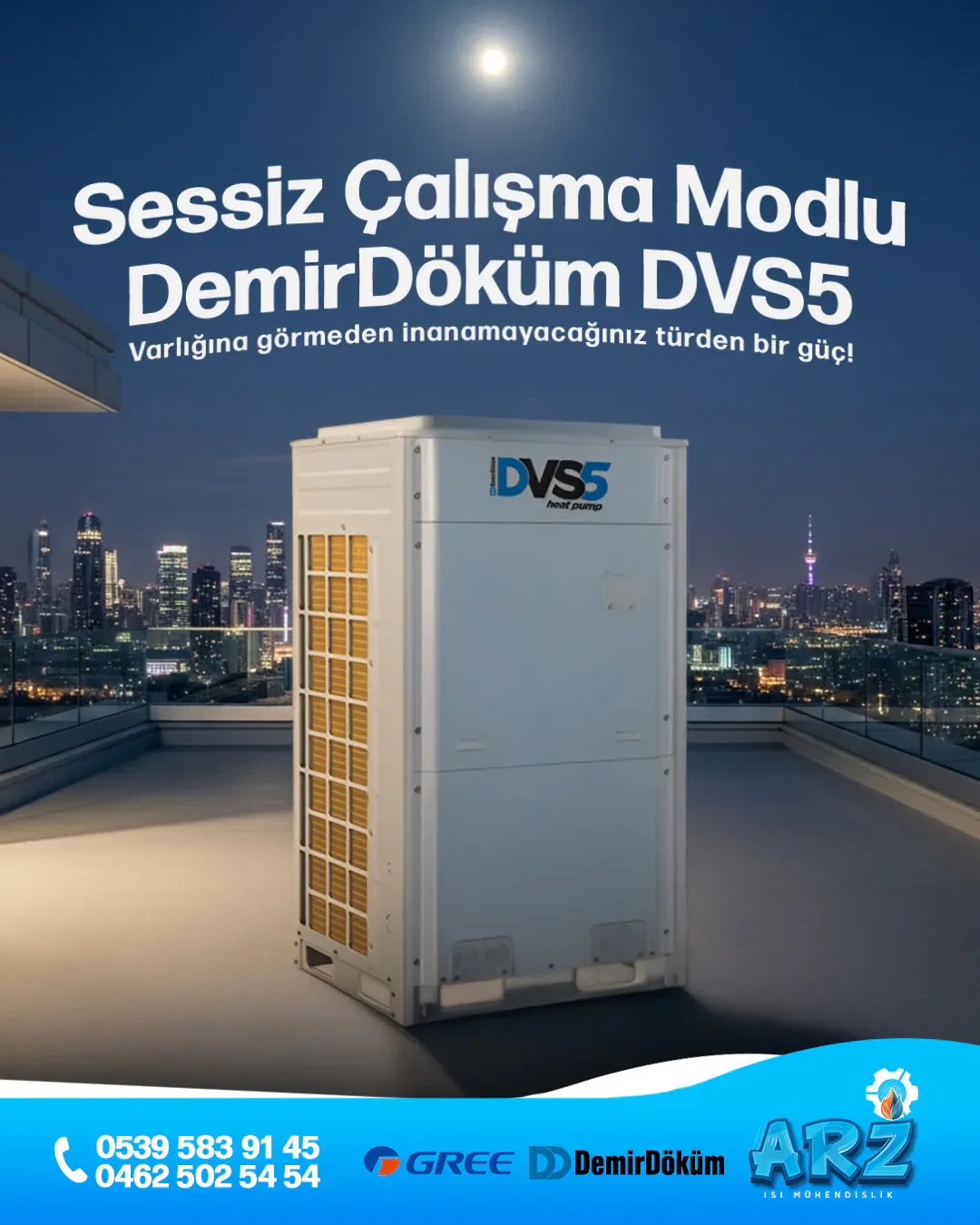 Arz Isı Mühendislik DemirDöküm DVS5 Isı Pompası Dijital… Trabzon sosyal medya referansı (Post)