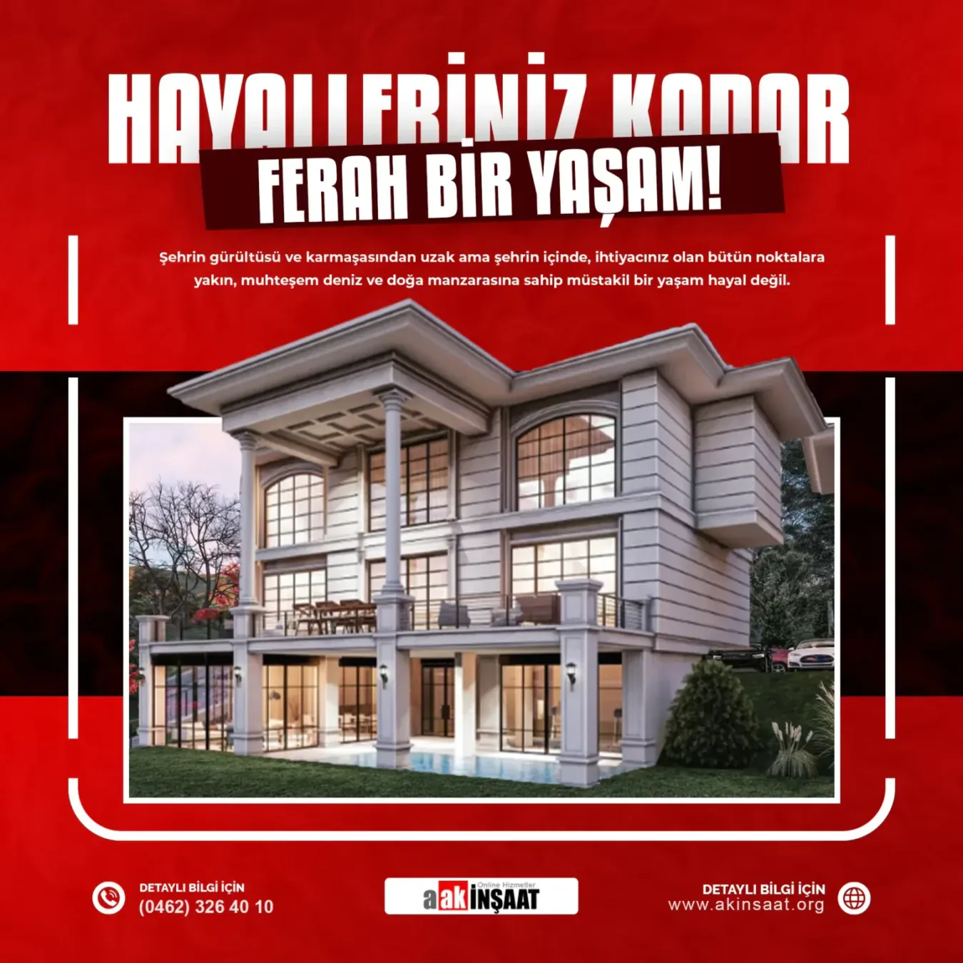 Ak İnşaat Trabzon sosyal medya referansı (Post)
