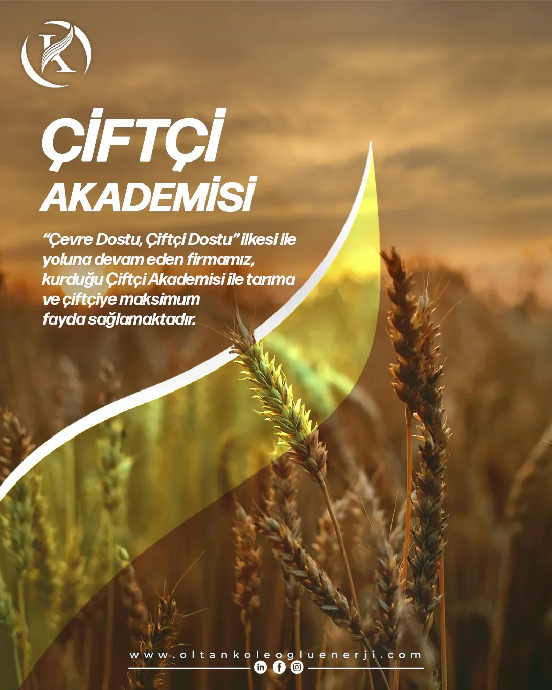 Oltan Köleoğlu Enerji Çiftçi Akademisi Trabzon sosyal medya referansı (Post)