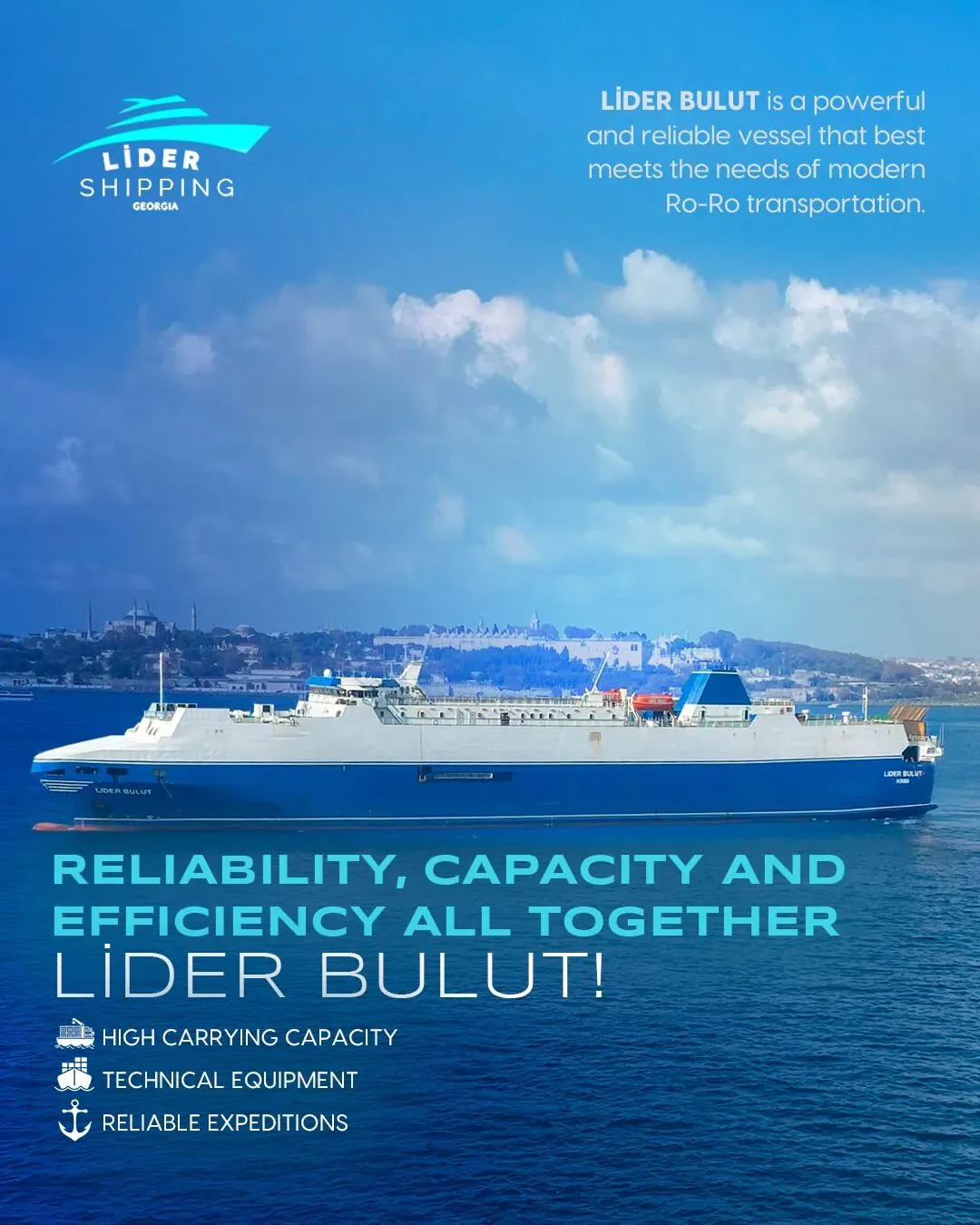 Lider Shipping Georgia Trabzon sosyal medya referansı (Post)