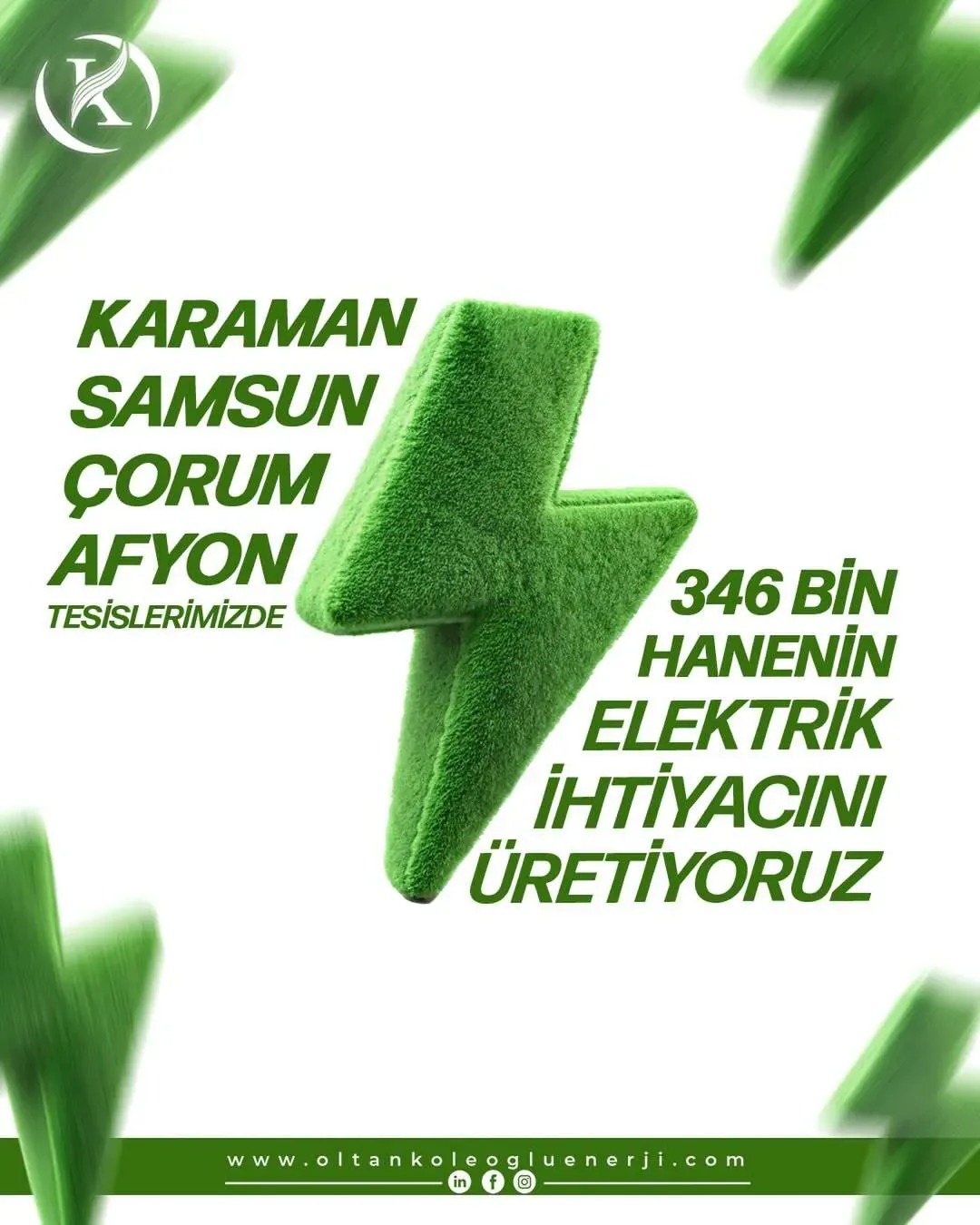 Oltan Köleoğlu Enerji Trabzon sosyal medya referansı (Post)