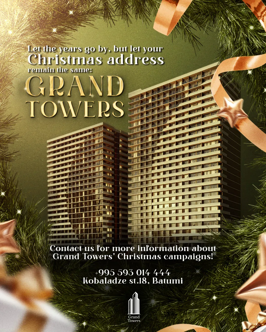 Grand Towers Batumi Yılbaşı Tebrik Mesajı ve Sosyal… Trabzon sosyal medya referansı (Post)